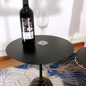 라토 대리석 사이드테이블 보조테이블 테이블 침대 커피 소파 티 간이 화이