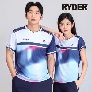 라이더 2026R-10 남성 여성 배드민턴 티셔츠 반팔
