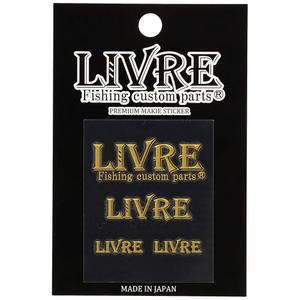 LIVRE 리브레 마키에 스티커 로고 골드