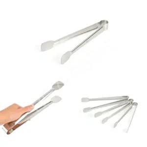 뷔페용 스텐집개 샐러드 음식집는 평평한집게 중