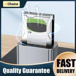 2.5인치 및 3.5인치 SATA/SAS HDD SSD용 하드 드라이브 독 2.5 리더 5Gbps USB 외장 디스크 박스 인클로저