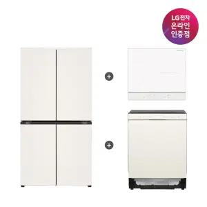 LG 매직스페이스 냉장고 + LG 디오스 식기세척기 + LG 디오스 인덕션 (T875MEE111 + DUE6BGL1E + BEI3QKHLOE)