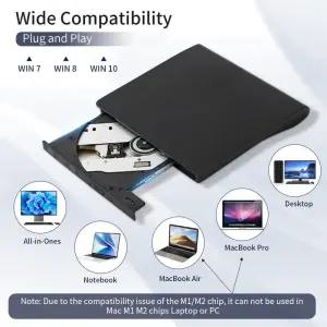 USB 3.0 타입-C 광학 드라이브 케이스 슬림 DVD 외장 SATA to CD ROM ODD 박스 캐디