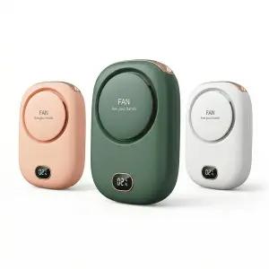 강력한 3단 클립팬 목걸이 휴대용 선풍기 클립 넥선풍기