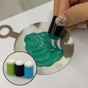 스텐실 핑거 스펀지 손가락 도장