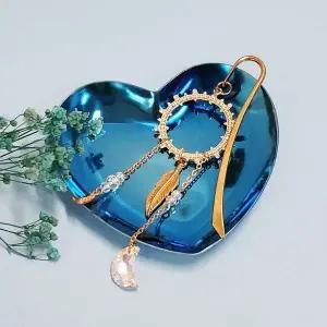 [셀러에이드]촬영소품 블루 트레이 빈티지트레이 하트 메탈