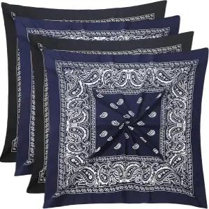 모차바오 100 면 27인치 x 남녀용 대형 반다나 다목적 머리띠 사각 스카프