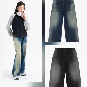 [더데이걸]뒤밴딩 와이드 데님TGTJ26102