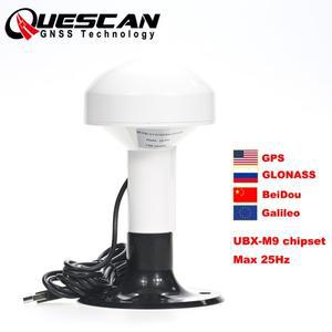 QUESCAN 서브미터 M9 NEO-M9N USB GPS GNSS 수신기 NMEA 0183 해양용 USB GPS 갈릴레오 베이두 글로나스 QZ