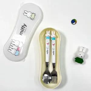 [텐바이텐]파스텔미피 스텐304 수저 포크 수저통 세트 유아스푼 어린이 숟가락