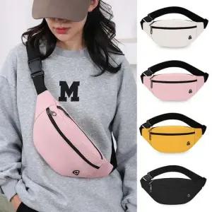 남녀공용 컬러 미니 힙색 보조가방