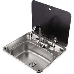 싱크대 스텐 소형 설거지 간편 주방 야외용 개수대 이동식 탕비실 씽크대 싱크볼 사무실 간이