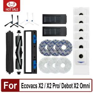 호환  진공 헤파 필터 청소기 로봇 걸레 천 메인 사이드 브러시 커버 Ecovacs Deebot X2 Omni X2 Pro PlusD