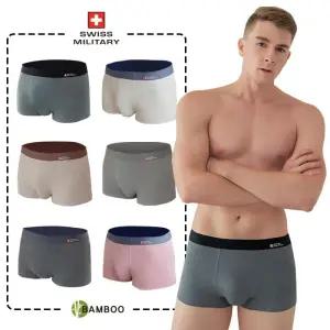 [스위스밀리터리]스위스밀리터리 뱀부 심리스 6장세트 무봉제 남자팬티 드로즈