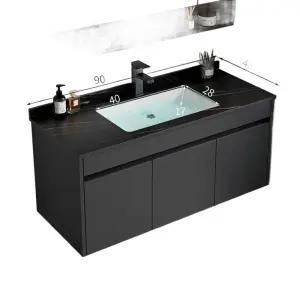 대형 벽걸이 세면기 하부 세면대 욕실 예쁜 서랍장