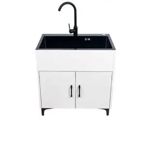 컴팩트싱크대 탕비실 빨래 싱크대 다용도 이동식 개수대 사무실 수영장 베란다 세탁실 간이주방