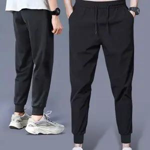 남성 쿨링 바지 데일리 캐주얼 냉장고 남성 조거 팬츠 여름 트레이닝 스포츠 기능성 운동 여성