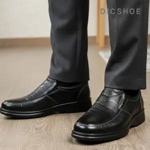 [딕슈]딕슈 남성 소가죽 밴딩 슬립온 로퍼 4cm LFMS413