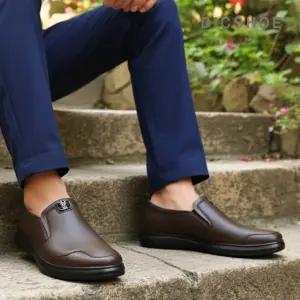 [딕슈]딕슈 남성 소가죽 밴딩 슬립온 로퍼 3cm LFMS408