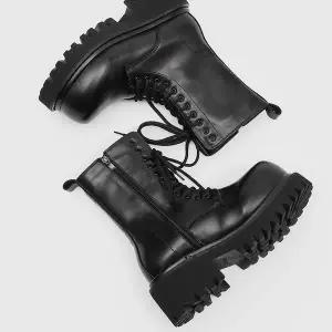 레저 바이크 오토바이 캐주얼 하이탑 첼시 부츠 남성용 마틴 두꺼운 밑창 10cm 키높이 레이스업 겨울용 고