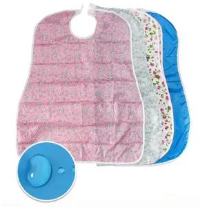 요양병원 환자 노인 식사 방수 넓은 턱받이(랜덤) 노인병원 환자용