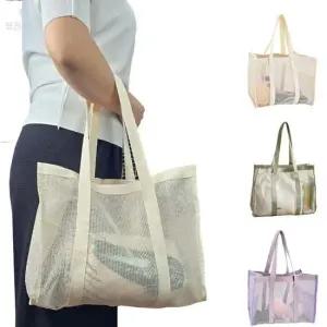 뷰레이터닷컴 코코 매쉬 숄더백 비치백 해변 물놀이