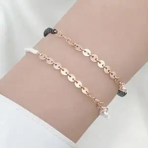 바이미 14k 원판 스피넬 진주 금팔찌/2-type