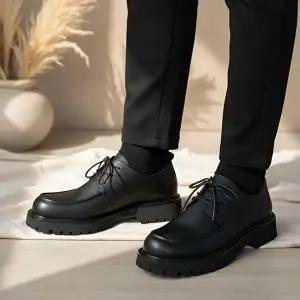 [옷자락]남성 일상 비즈니스 무광 더비 슈즈