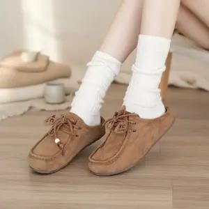 [옷자락]여성 가을 겨울용 스웨이드 캐주얼 블로퍼