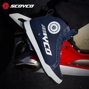 레저 바이크 오토바이 SCOYCO 라이딩 신발 캐주얼 통근 부츠 낙하 방지 사계절 착용
