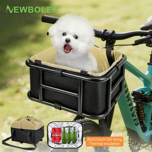 뉴볼러 전기자전거 카고 랙 가방 철제 대용량 바구니 리어 호환 야외 여행 쇼핑 MTB 로드 바이크용