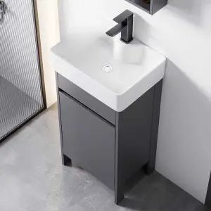 스탠드형 세면대세트 하부장 수납장 모던 건식 사무실용 소형 세면기 수전 화장실