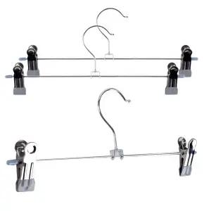 청바지 치마 정리 집게 걸이 슬림 바지걸이 3P 옷걸이 행거 하의