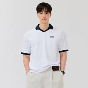 [체이스컬트] [2color] M 브이넥 카라 반팔