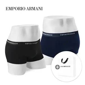 [엠포리오아르마니]엠포리오 아르마니 남성 드로즈 3장 쇼핑백 세트 남자 팬티 속옷 코튼 면 EM000259