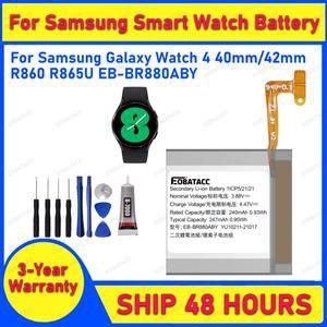 2025 년 EOBATACC  호환 갤럭시 호환 스마트 워치 4 42mm +  도구 용 100% 새 247mAh EB-BR880ABY 교체 배