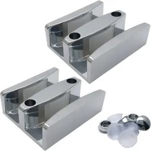 프레임리스 슬라이딩 샤워 도어를 위한 60mm x 유리 하단 가이드 2Pc