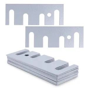 도어 힌지 수리 키트용 스틸 심 코팅 마감 10팩 41/2인치 x 15/8인치 16게이지 회색