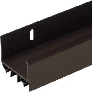 PVC 슬라이드 온 도어 하단 드립 캡이 있는 조절 가능한 플라스틱 웨더스트립 3피트 36인치 3/4인치 1개용