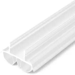 푸시글로스 1개 36인치 더블 버블 커프 도어 스윕 13/4인치 와이드 비닐 웨더스트립 씰 에너지 효율적인