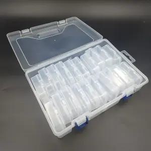 20개 개별플라스틱 비즈보관함 소품케이스 투명 부품케이스 찌케이스