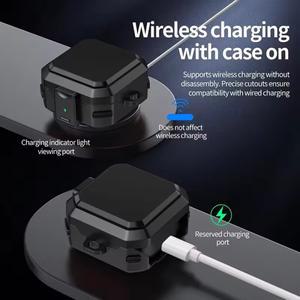 호환 갤럭시 호환 버즈 4 프로용 러기드 충전 케이스  다양한 색상 안전 잠금 버클 충격 방지 이어폰 보호