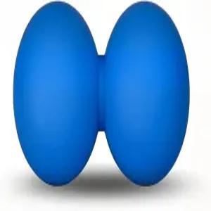 JHKELLDY 듀얼 볼 마사지 롤러 등과 다리를 위한 땅콩 모양 트리거 포인트를 딥 티슈 테라피 및 근육통