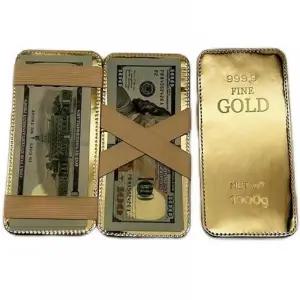 머니 가죽 지갑 슬림형 라운딩 골프 필드 휴대용