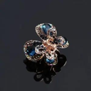 나비 핀 머리핀 집게 여성 블링블링 데일리