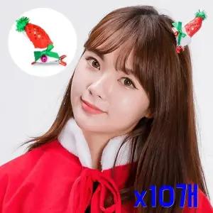 TBZ 반짝이꼬깔모자 헤어장식 고급머리핀 x10개 헤어소품