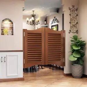 나무 스윙도어 카페 중문 펜션 레스토랑 보조 간이 양문 하프 문 스윙