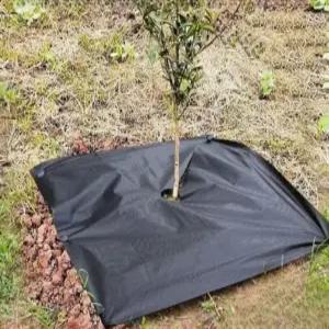 제초매트 잡초 방지 부직포 나무 매트 100장 텃밭 과수원 묘목 원예용 풀덮개 농경지 보호