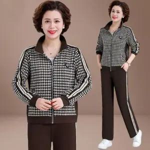 가을 봄 여친 투피스 코트 세트 상의 긴팔세트 트레이닝 젊은 OP3