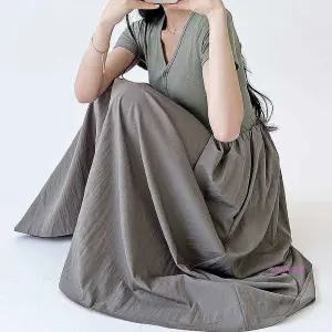 여름 마실룩 30대 롱원피스 맘룩 외출 반팔 잠깐pqr594